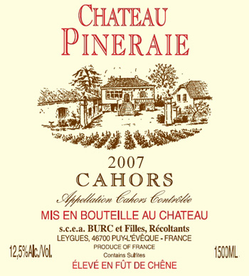 Wine Cahors Ch�teau Pineraie 2010