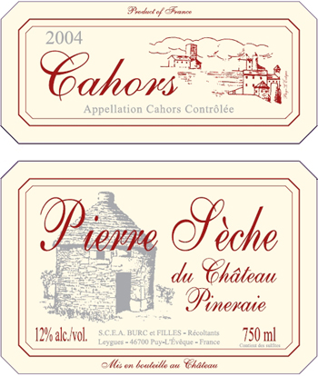 Wine Cahors Cuv�e des Dames 2010