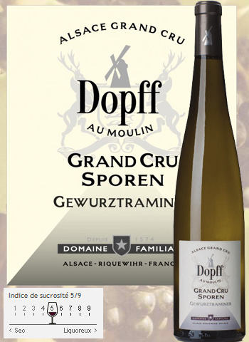 Gewurztraminer Grand Cru Sporen de Riquewihr 2015 Dopff au Moulin