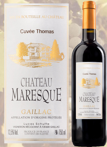 Cuvée Thomas Rouge 2015 Gaillac Château Maresque