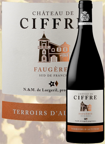 Château de Ciffre Terroirs d'Altitude 2016 Faugères Lorgeril