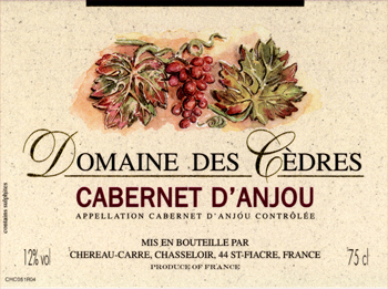 Domaine Des Cèdres 2018 Cabernet Anjou Marc Séchet