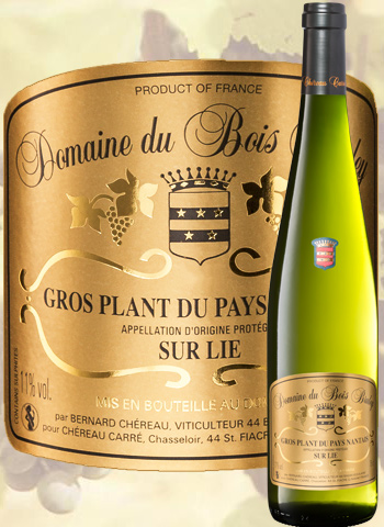 Domaine Du Bois Bruley 2016 Gros-Plant du Pays Nantais Chéreau carré